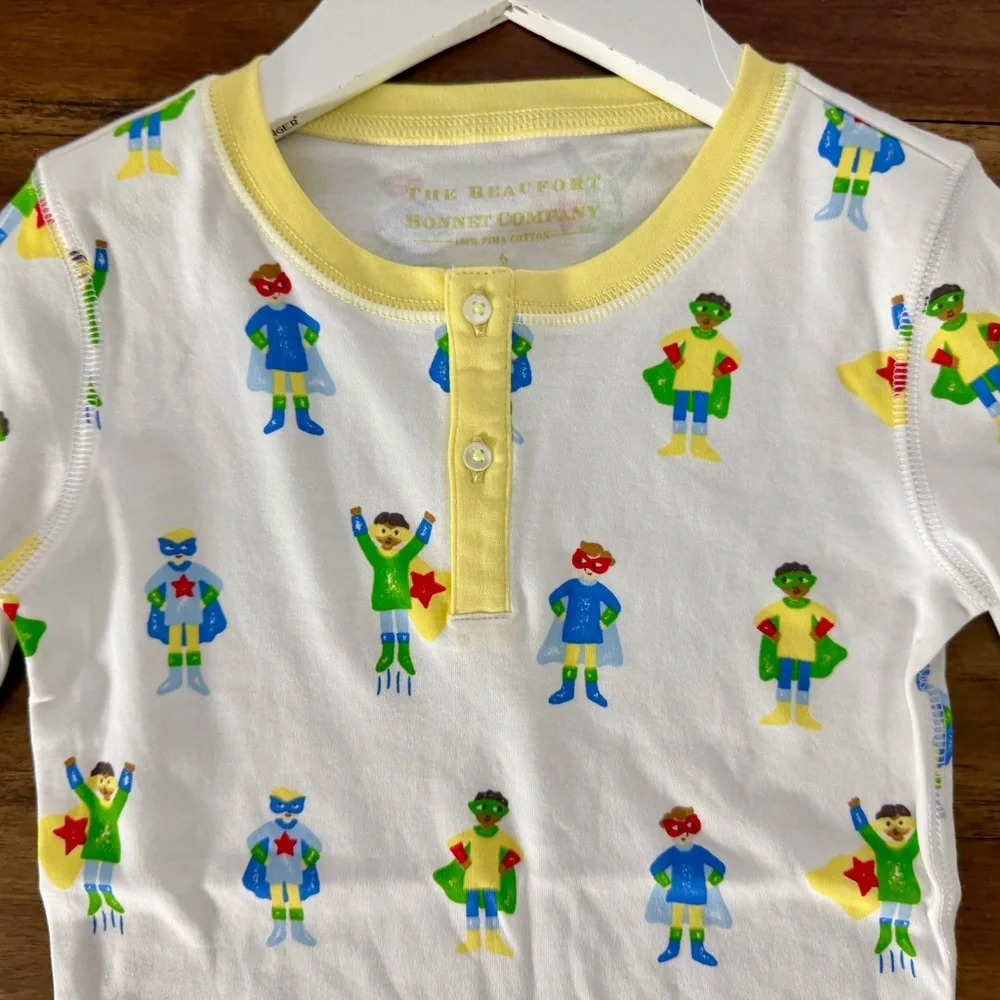 NWT The Beaufort Bonnet Company Sutton’s Sweet Dreams Pajama Set 6 Super Sleepy